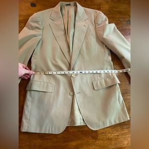Khaki Tailored 2 Piece Suit (Jacket and Pants)